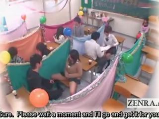 Subtitle jepang siswi ruang kelas onani kafe